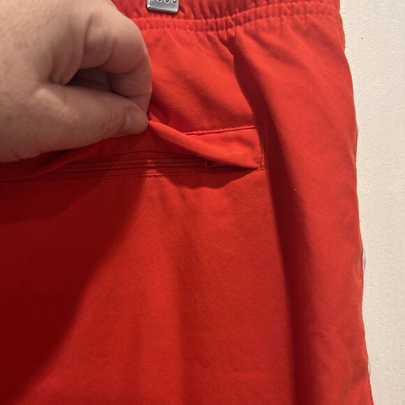 Nike Women’s Athletic Unlined Capris Red‎ Black And White Logo Size Large 12/14 - Picture 6 of 9